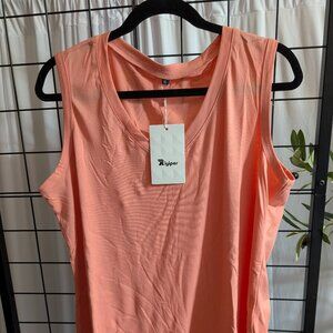 Riyiper Women's Tank Top - Coral Pink, NWT - XL